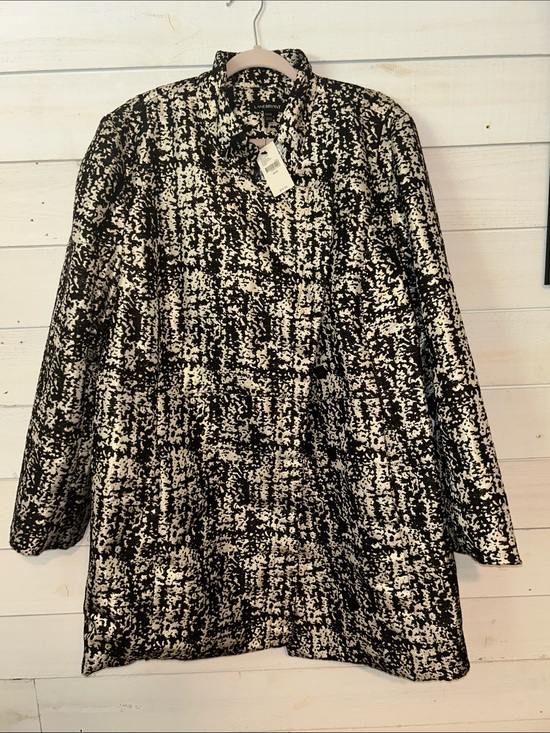 Lane Bryant Jackets & Blazers - LANE BRYANT Black Tweed Long-Sleeve blazer jacket